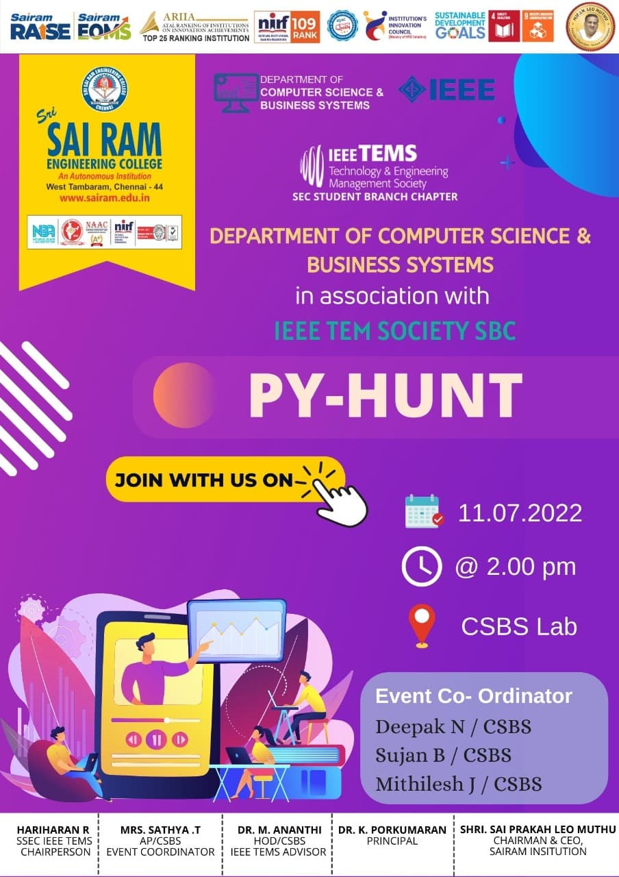 PY-HUNT 2022 Organizer